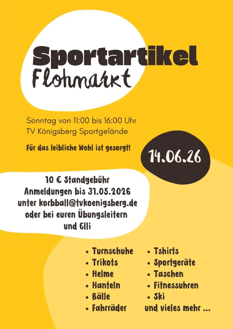 Eventfoto Sportartikel Flohmarkt TV Königsberg