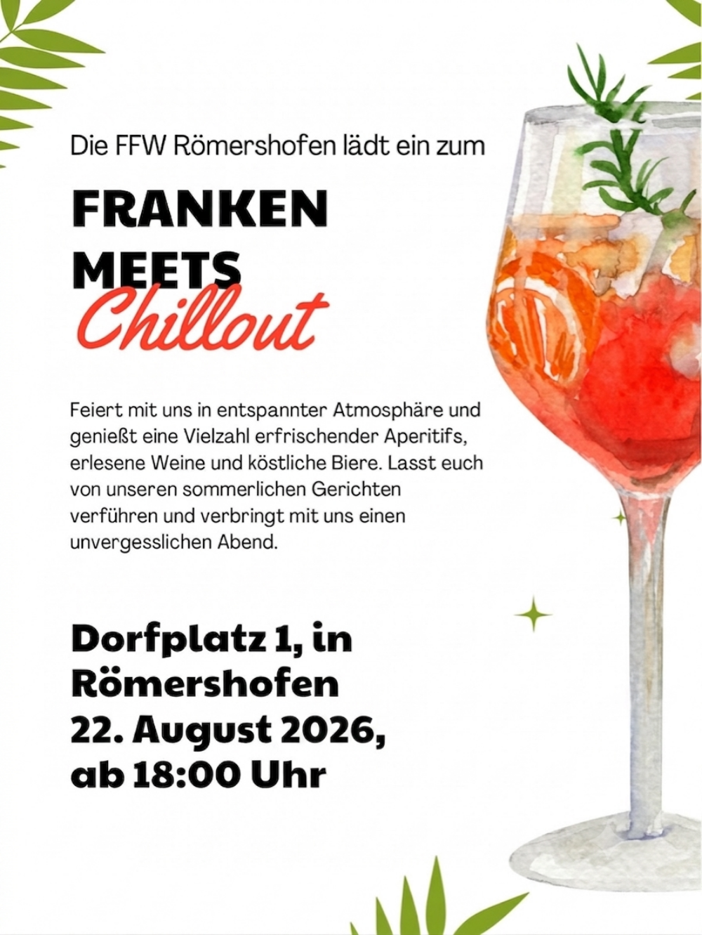 Feuerwehrverein Römershofen – Sommerfest Franken Chill Out Foto