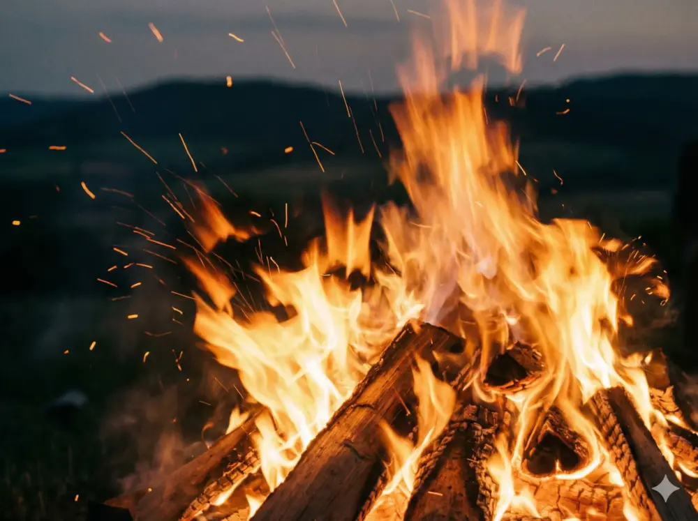 1. FC Hellingen Sonnwendfeuer Foto