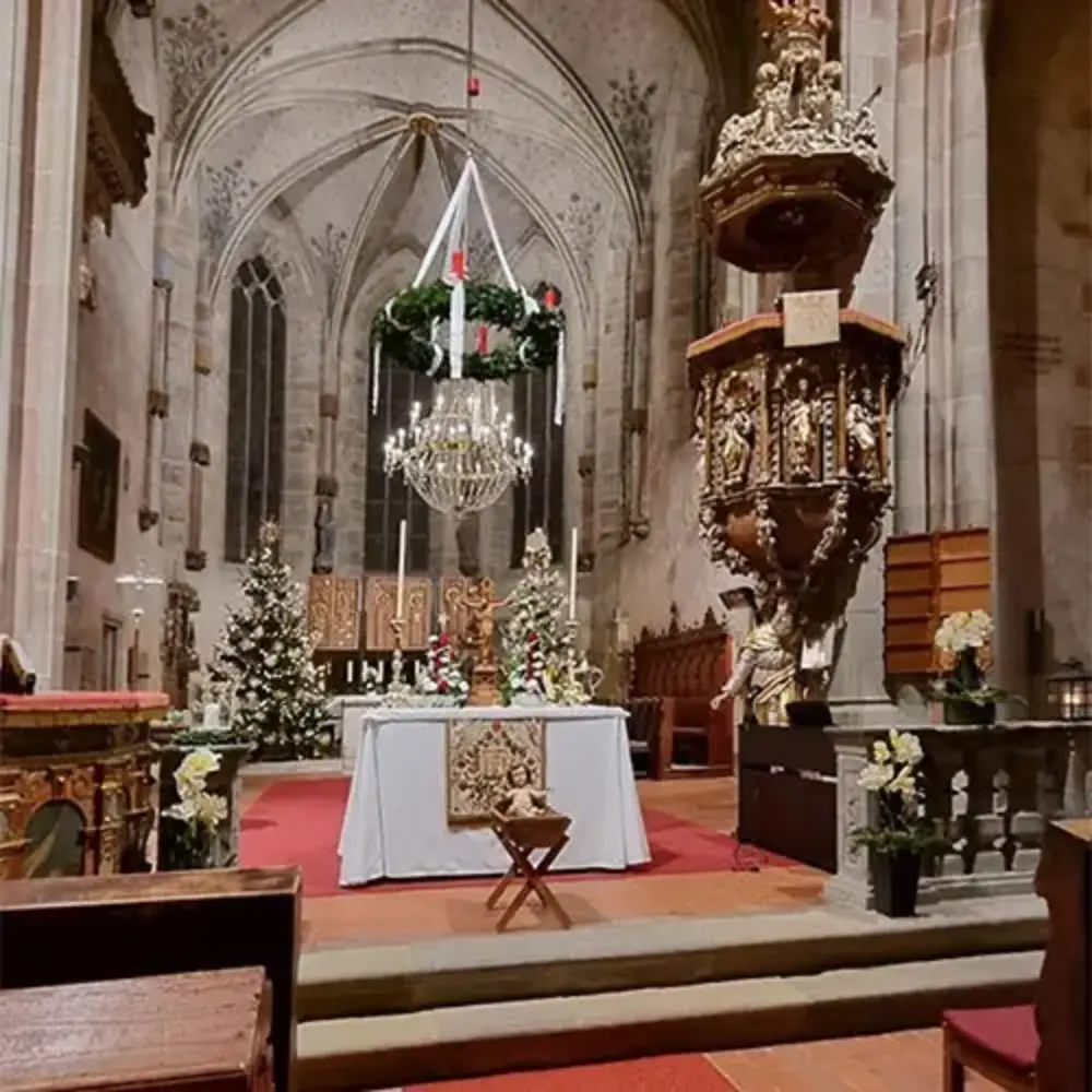 Heiligabend Festlicher Weihnachtsgottesdienst Foto