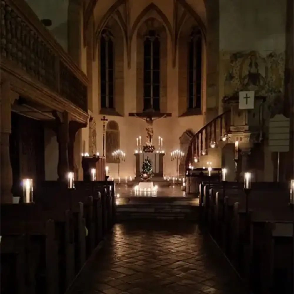 Heiligabend Weihnachtskantilene von Matthias Claudius Foto