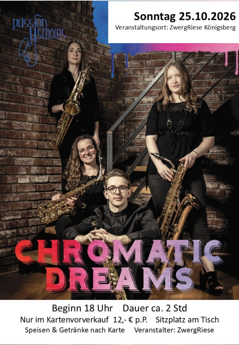 15 Jahre ZwergRiese mit Chromatic Dreams Tour 2026 Foto