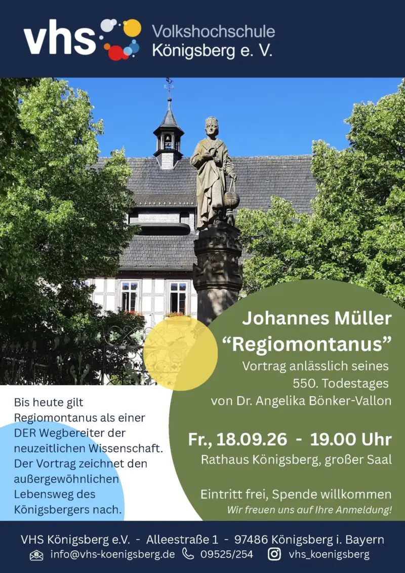 Eventfoto Johannes Müller „Regiomontanus“ Vortrag anlässlich seines 550. Todestages